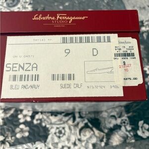 Salvatore Ferragamo Red Shoe Box with Label
